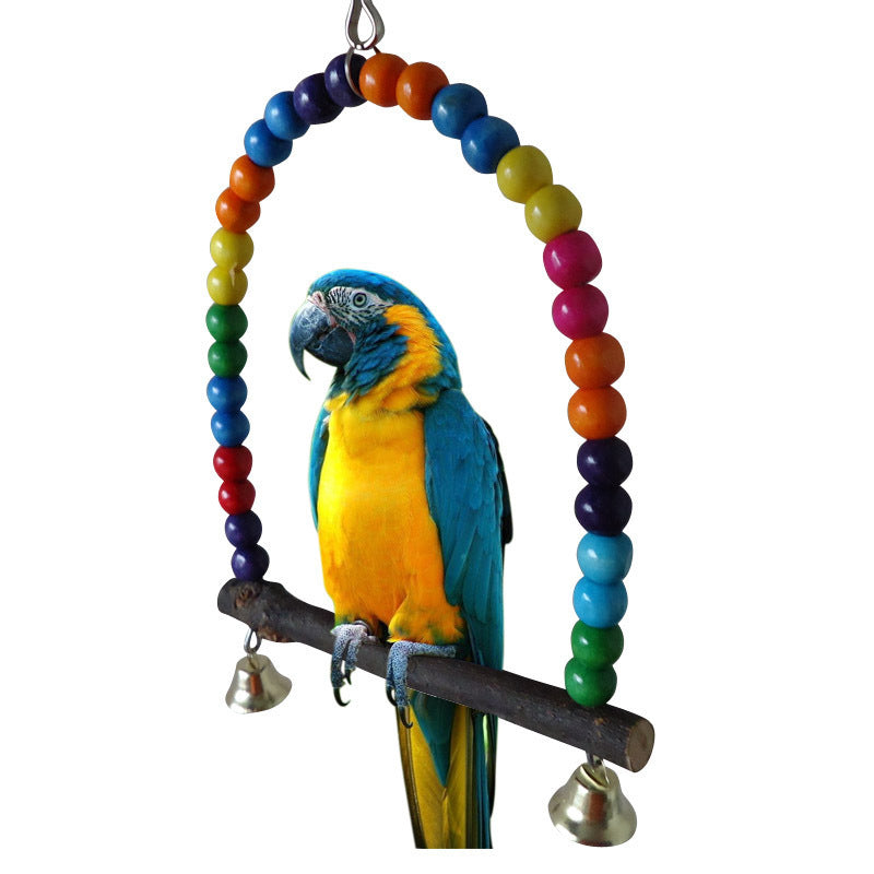 Bird climbing pole