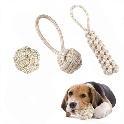 3-Pack Dog Rope Knot Toys for Chewing, Tugging & Interactive Play