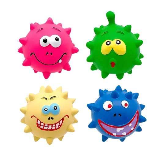 Spiky Monster Squeaky Ball for Dogs | Fun Chew Toy for Play & Training