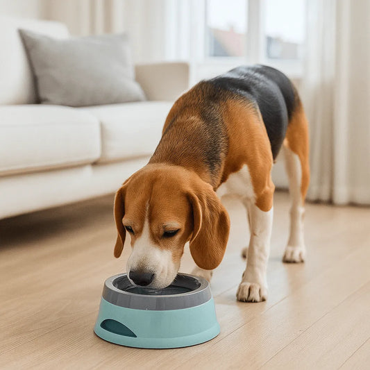 No Spill Dog Water Bowl – Anti Splash Dog Bowl with Floating Plate
