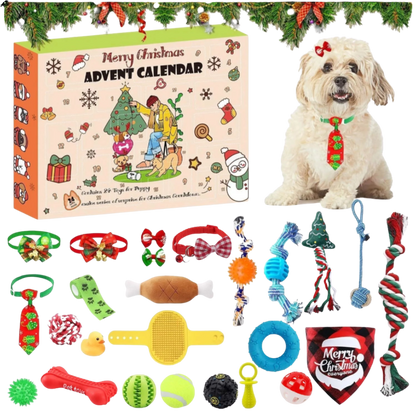 24-Day Dog Advent Calendar | Interactive Christmas Toy & Treat Gift Box