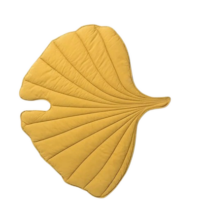 Large Washable Cooling Dog Mat | Leaf-Shaped Pet Bed for Big Dogs