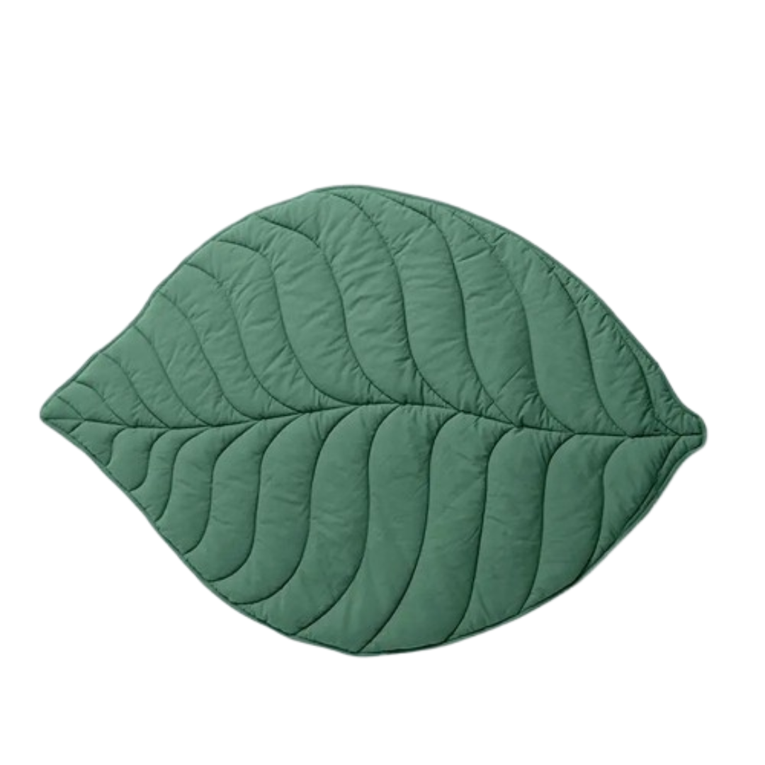 Large Washable Cooling Dog Mat | Leaf-Shaped Pet Bed for Big Dogs