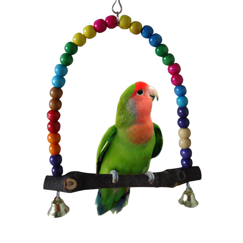 Bird climbing pole