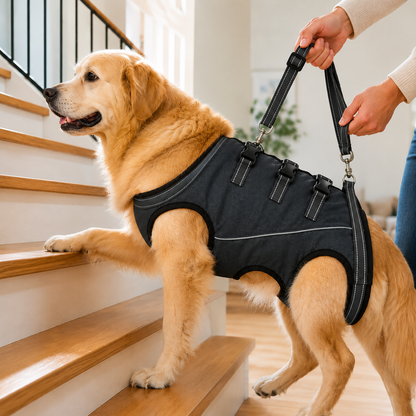 Full-Body Dog Lift Harness – Mobility Support for Stairs & Car Rides