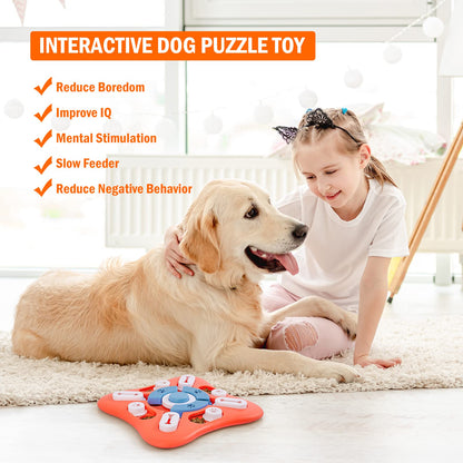 Interactive Level 1 Dog Puzzle Toy for IQ Training &amp; Treat Dispensing