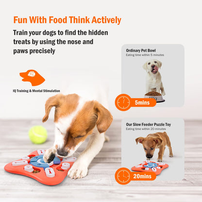 Interactive Level 1 Dog Puzzle Toy for IQ Training &amp; Treat Dispensing
