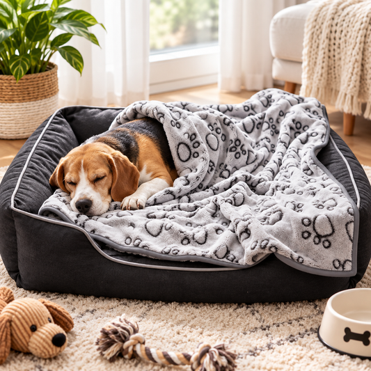 Soft Washable Pet Blanket for Dogs & Cats – Cozy Puppy & Kitten Throw