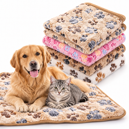 Soft Fluffy Calming Pet Blanket – Cozy Washable Mat for Dogs & Cats