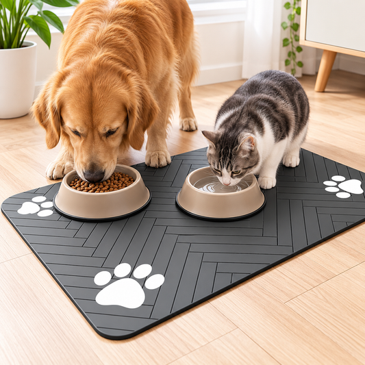 Pet Feeding Mat – Waterproof Food & Water Bowl Placemat for Dogs & Cats