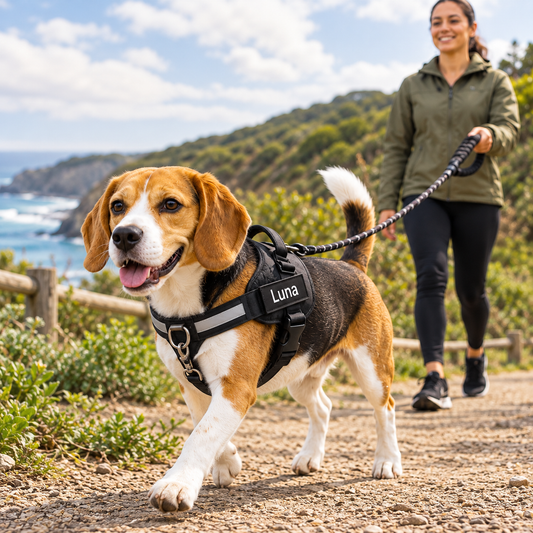 Personalized No-Pull Dog Harness – Front Clip for Easier Walks
