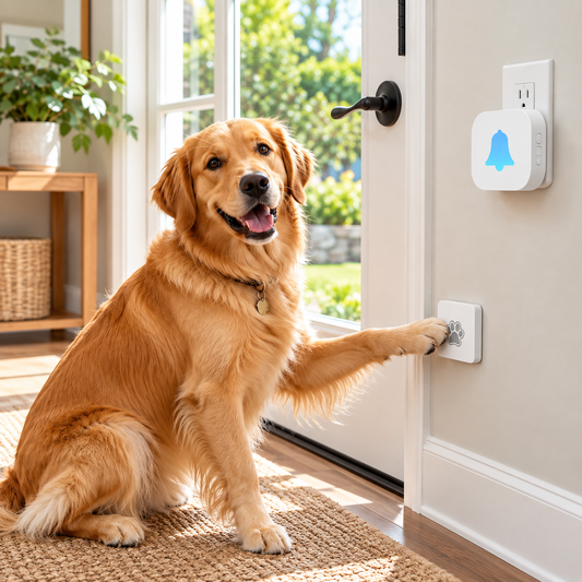 Wireless Dog Doorbell for Potty Training – Paw Activated Outdoor Chime