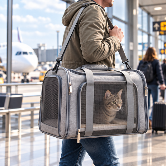 Airline-Approved Pet Carrier Backpack for Small Dogs & Cats – Travel Bag
