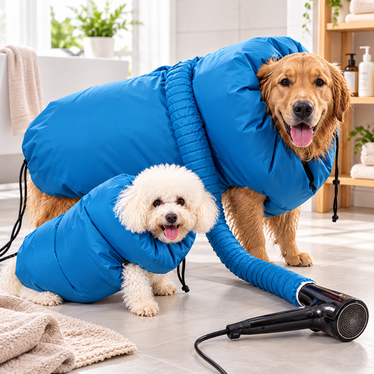 Portable Pet Drying Bag for Cats & Small Dogs – Bath & Grooming Dryer
