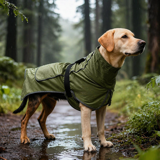 Waterproof Dog Raincoat with Reflective Strips – Adjustable Pet Jacket