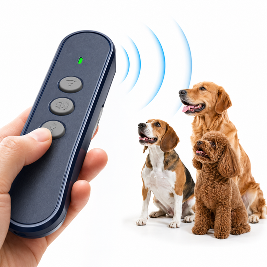 Rechargeable Dog Bark Control Device with Soundwave Training Technology