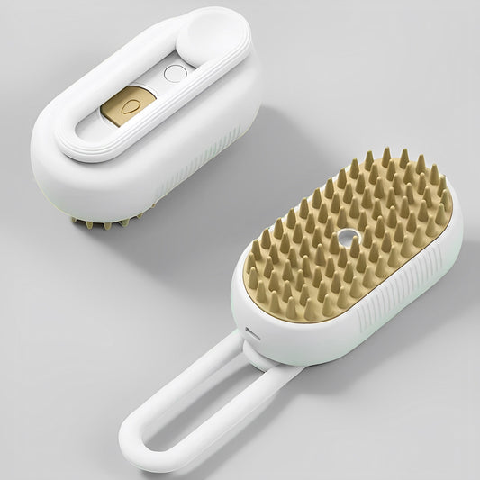 3-in-1 Dog Steam Brush | Gentle Grooming & Deshedding Care