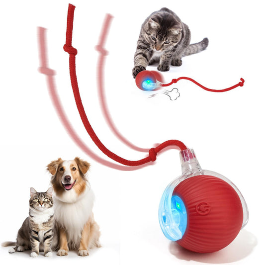 Self-Moving Cat Toy Ball – 360° Auto-Rolling, Smart Interactive Pet Ball for Indoor Cats & Small Dogs