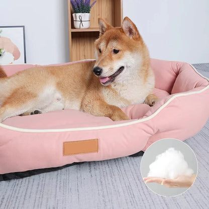 Large Washable Dog Bed | Soft Suede-Feel Cushion for Big Dogs