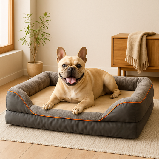 Orthopedic Dog Bed for XL Dogs | Washable Anti-Slip Memory Foam Bed