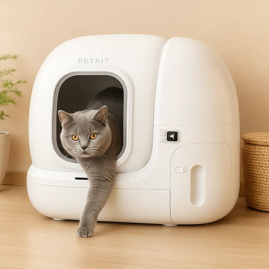 Automatic Cat Litter Box with Odor Control & App Monitoring | Smart Multi-Cat Litter Robot