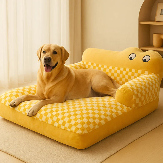 Orthopedic Dog Sofa | Washable Large Dog Bed with Durable Fabric & Non-Slip Base