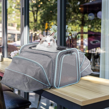 Airline Approved Dog & Cat Carrier – Soft Sided Pet Travel Carrier for Small Pets