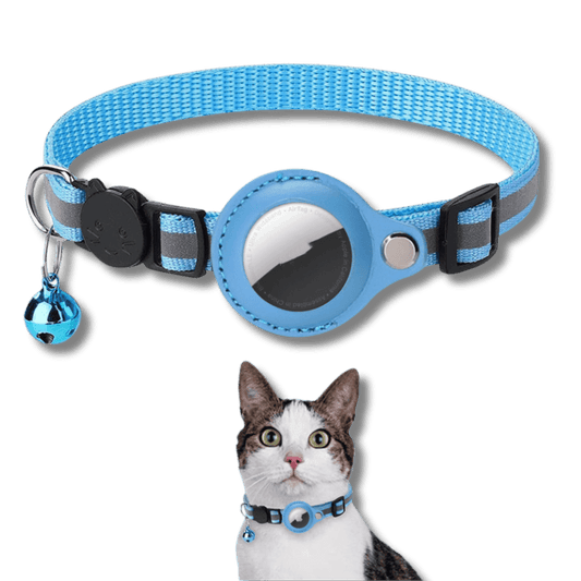 AirTag Dog & Cat Collar – Adjustable Pet Collar with AirTag Holder