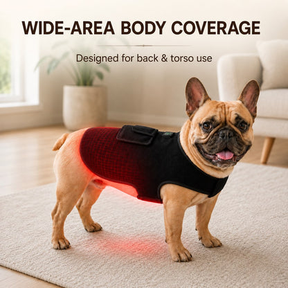 Red Light Therapy Wrap for Dogs & Cats – 660nm 850nm Pet Wellness Vest