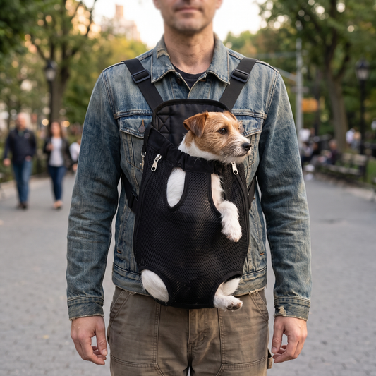 Hands-Free Front Pet Carrier – Comfortable Small Dog & Cat Travel Bag