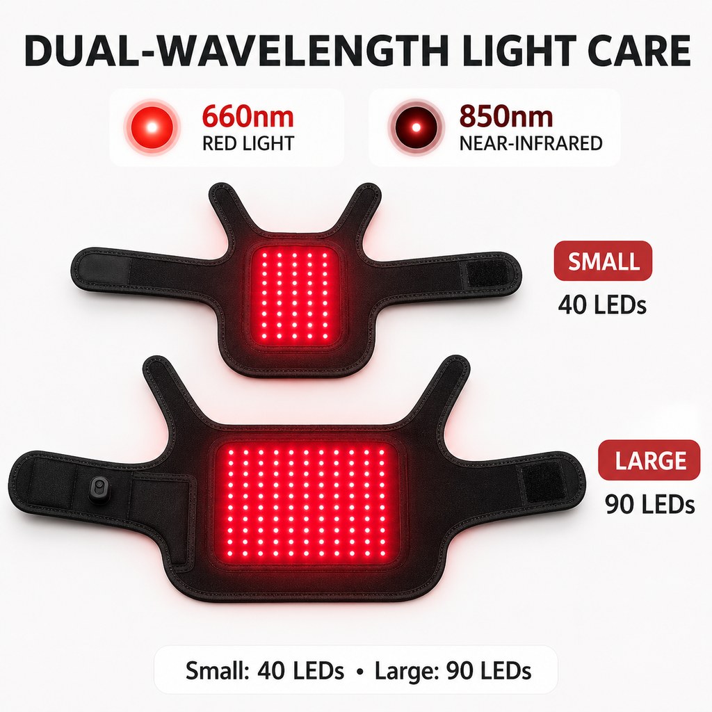 Red Light Therapy Wrap for Dogs & Cats – 660nm 850nm Pet Wellness Vest