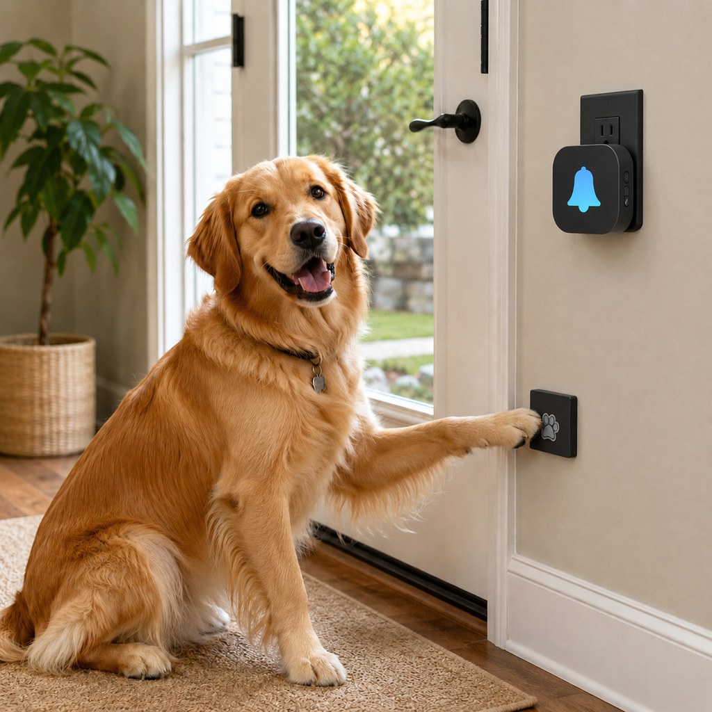 Wireless Dog Doorbell for Potty Training – Paw Activated Outdoor Chime