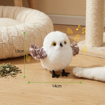 Fluttering Chirping Bird Cat Toy – Interactive Motion & Sound Play