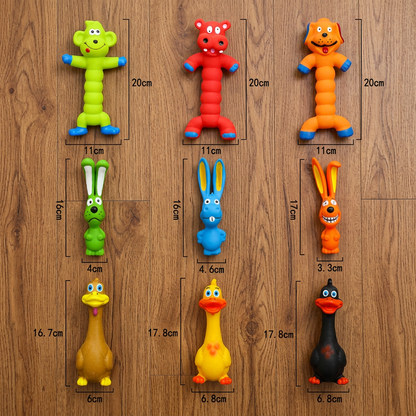 Durable Natural Latex Dog Chew Toy for Teeth Cleaning & Oral Care